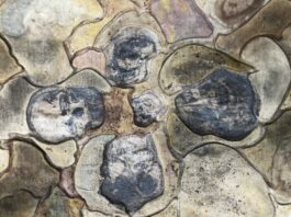 Œuvre en filtres à café d’Olivier Peyronnet dans Vouvoyer l’invisible