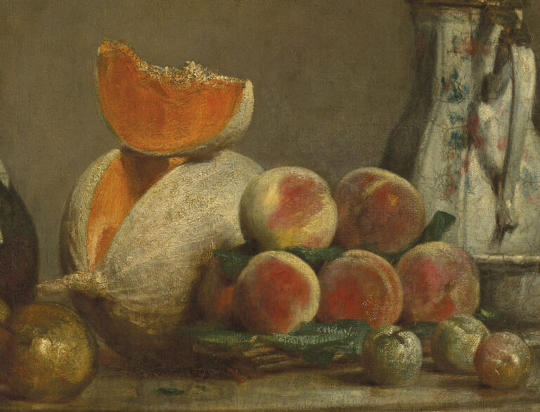 Le Melon entamé de Jean Siméon Chardin, peint en 1760