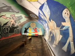 C’est en 1952, dans son atelier du Fournas à Vallauris, que Picasso réalise La Guerre et la Paix.