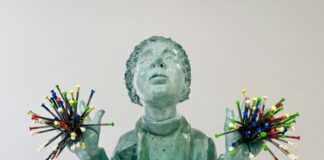 Sculpture Martial Raysse - Salut les potes ! (2014)
