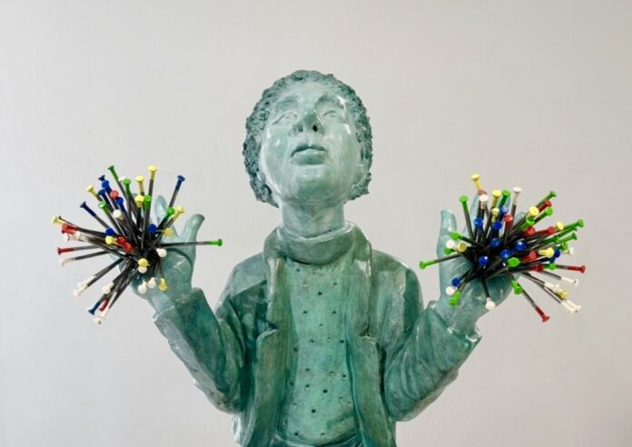 Sculpture Martial Raysse - Salut les potes ! (2014)