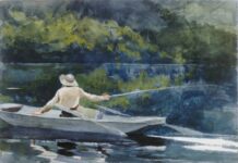 Winslow Homer, "Casting, Number Two" (1894) - National Gallery of Art, Washington, D.C.