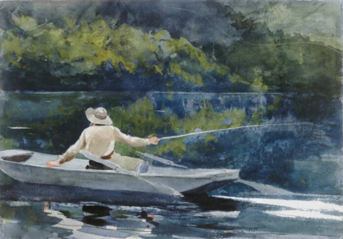 Winslow Homer, "Casting, Number Two" (1894) - National Gallery of Art, Washington, D.C.
